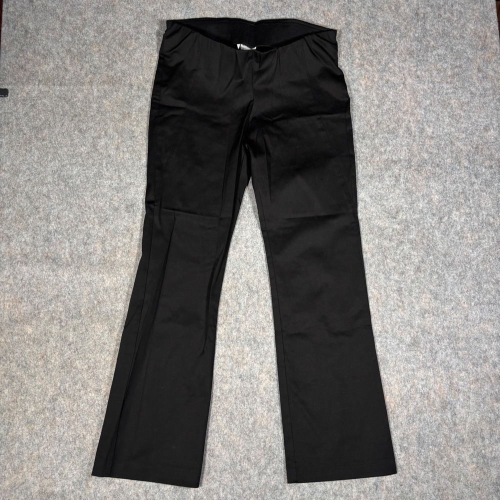 Motherhood Maternity Dress Pants M Black Bootcut Under Belly VTG Work Office